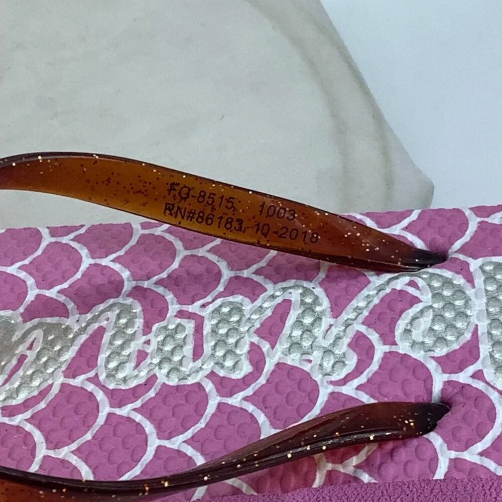 Capelli New York Mermaid Scales Flip Flops Sandals Girl‎ 3 4 3/4 Beach Vacation